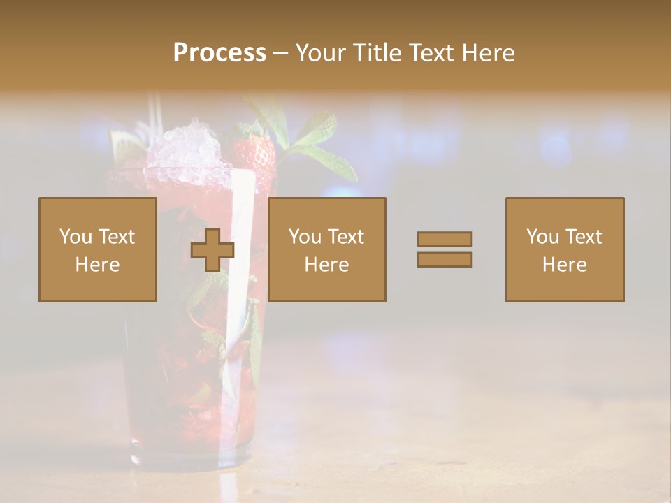 Refreshing Drink Mint PowerPoint Template