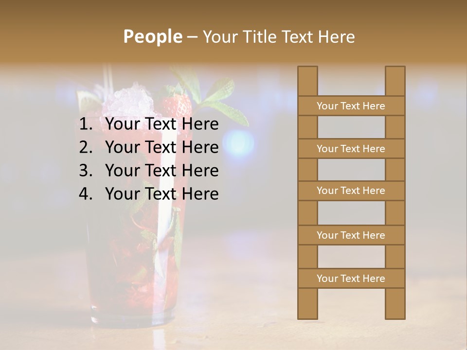 Refreshing Drink Mint PowerPoint Template