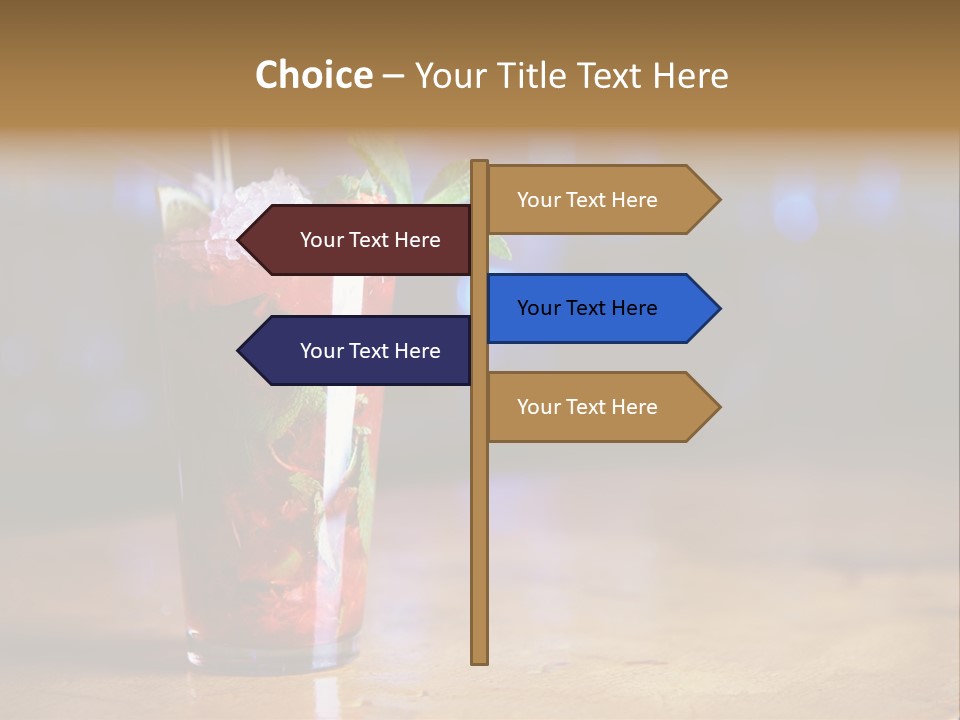 Refreshing Drink Mint PowerPoint Template