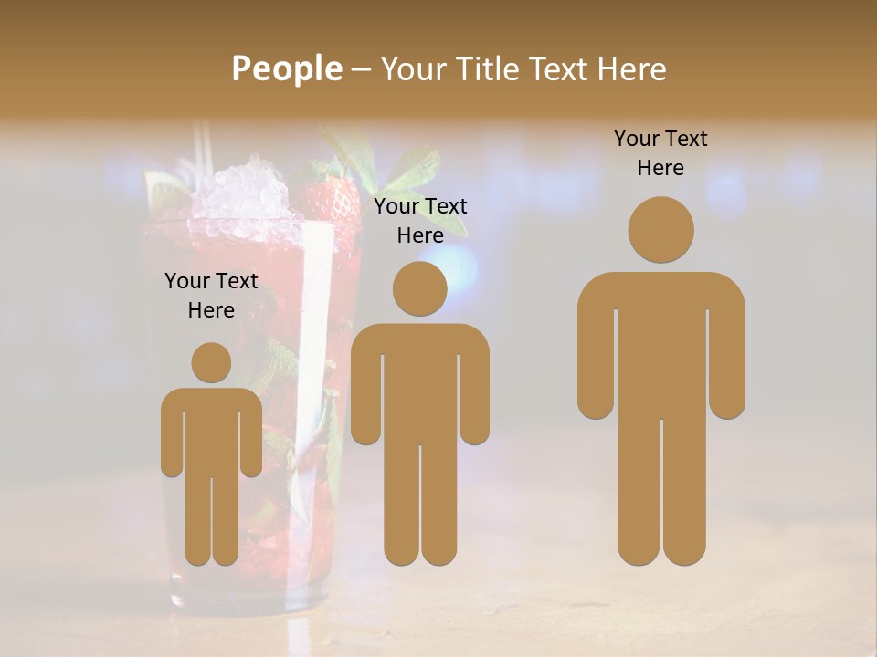 Refreshing Drink Mint PowerPoint Template