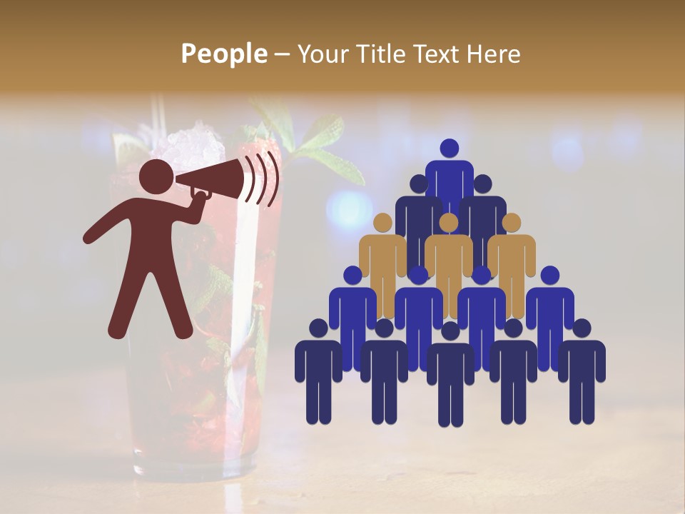 Refreshing Drink Mint PowerPoint Template