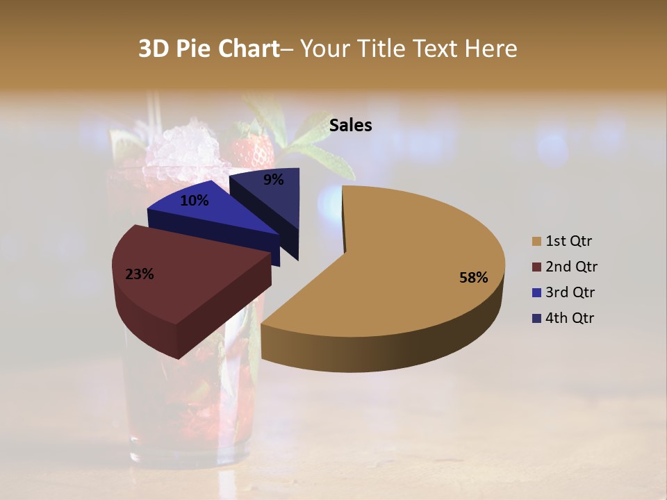 Refreshing Drink Mint PowerPoint Template