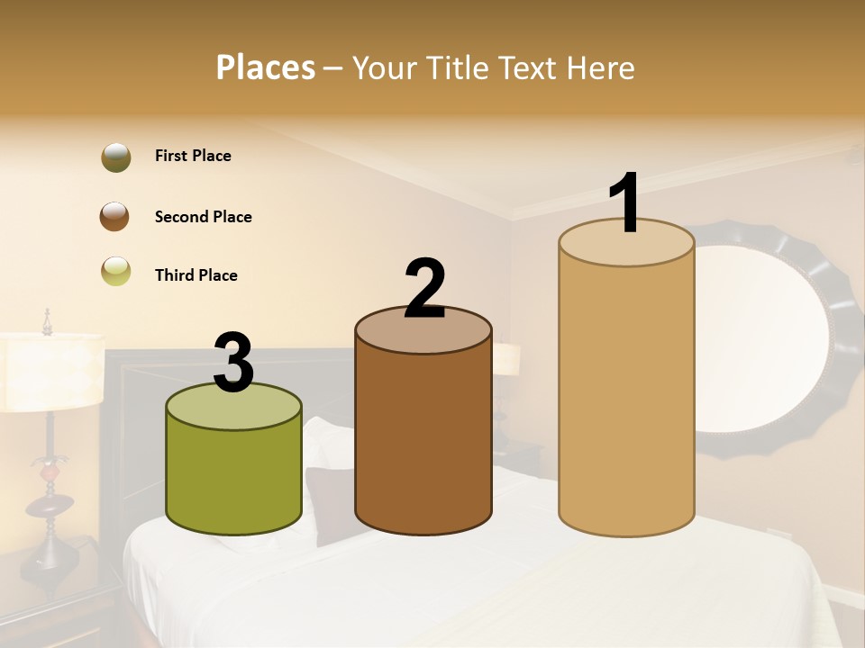 Lamp Sleeping Apartment PowerPoint Template