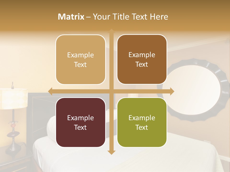 Lamp Sleeping Apartment PowerPoint Template