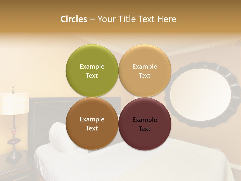 Lamp Sleeping Apartment PowerPoint Template