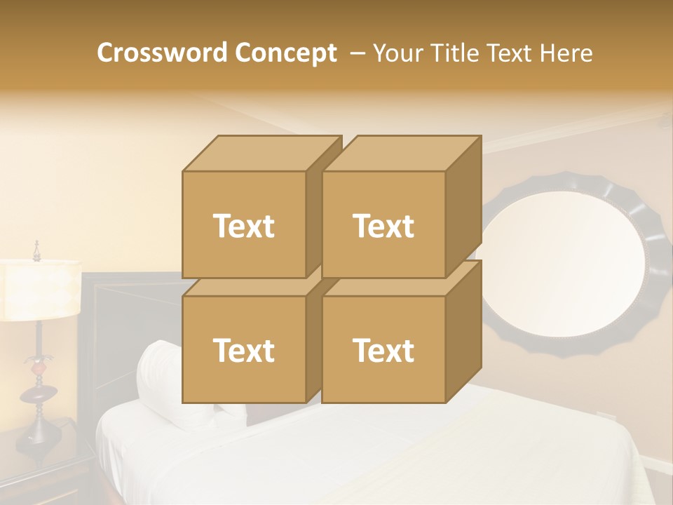 Lamp Sleeping Apartment PowerPoint Template