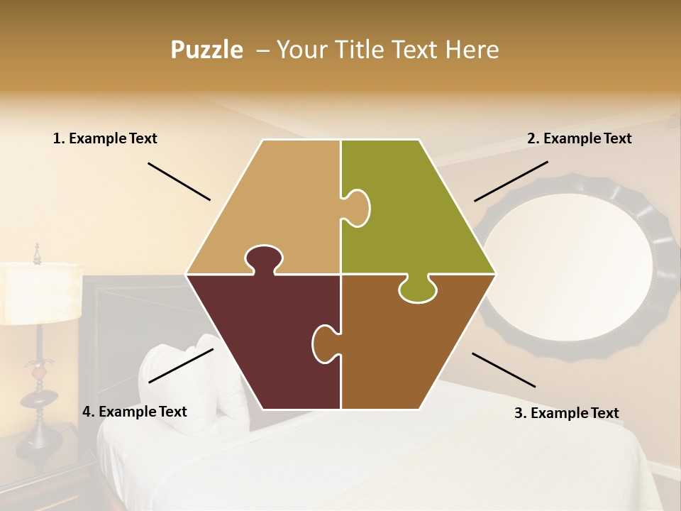 Lamp Sleeping Apartment PowerPoint Template