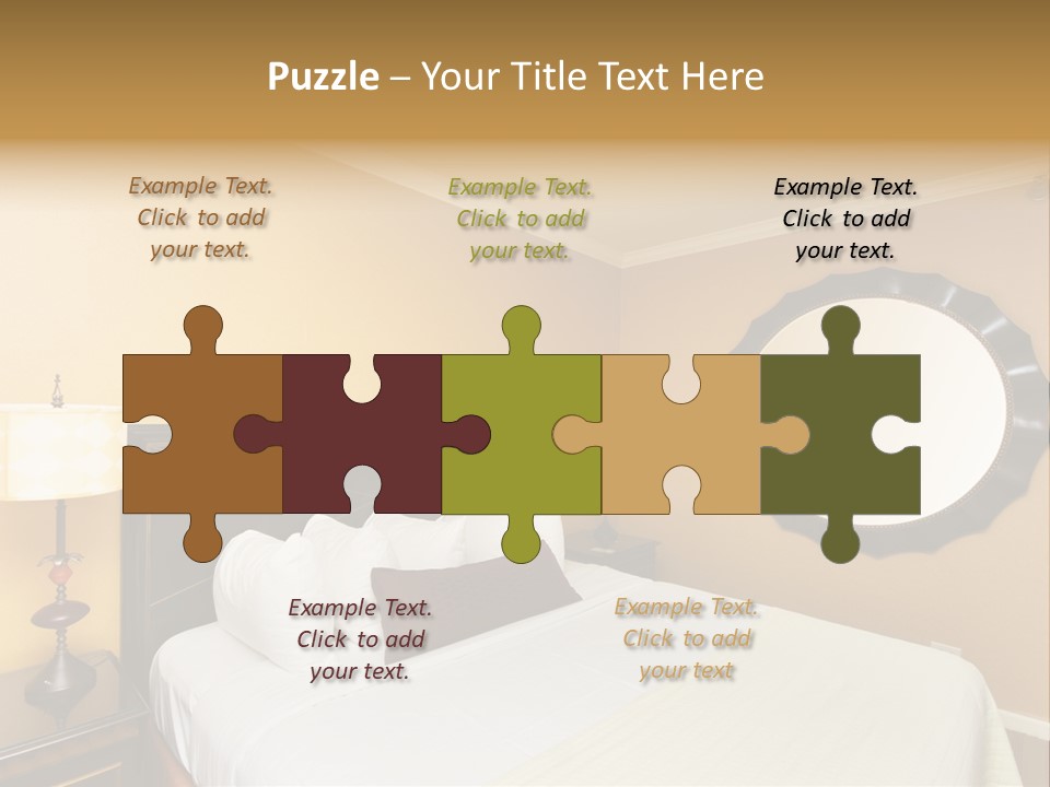 Lamp Sleeping Apartment PowerPoint Template