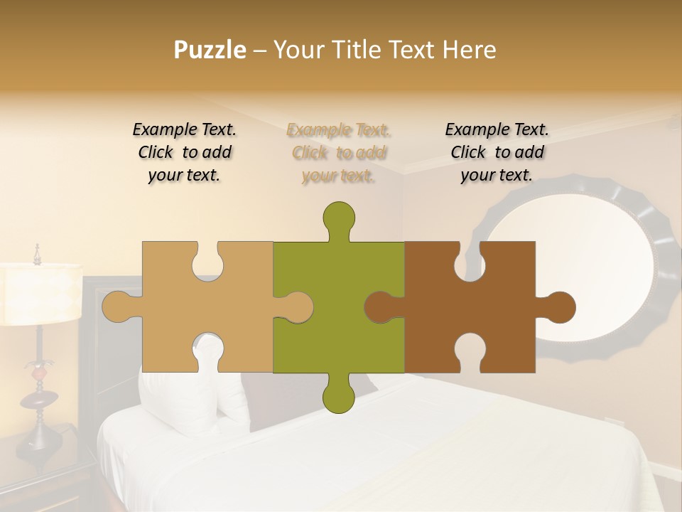 Lamp Sleeping Apartment PowerPoint Template