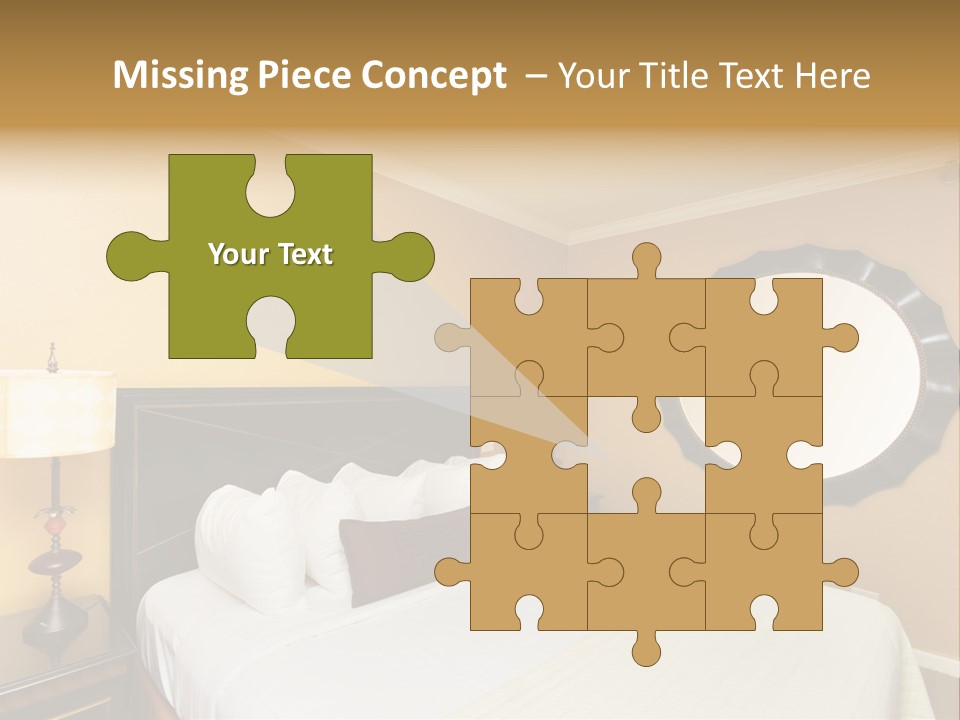 Lamp Sleeping Apartment PowerPoint Template