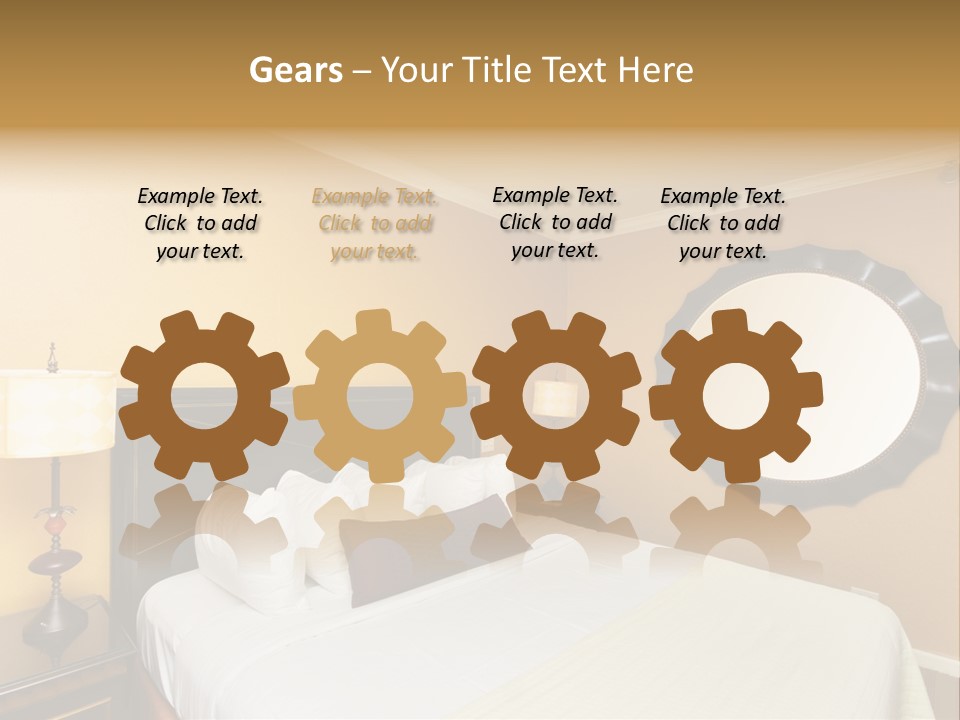 Lamp Sleeping Apartment PowerPoint Template