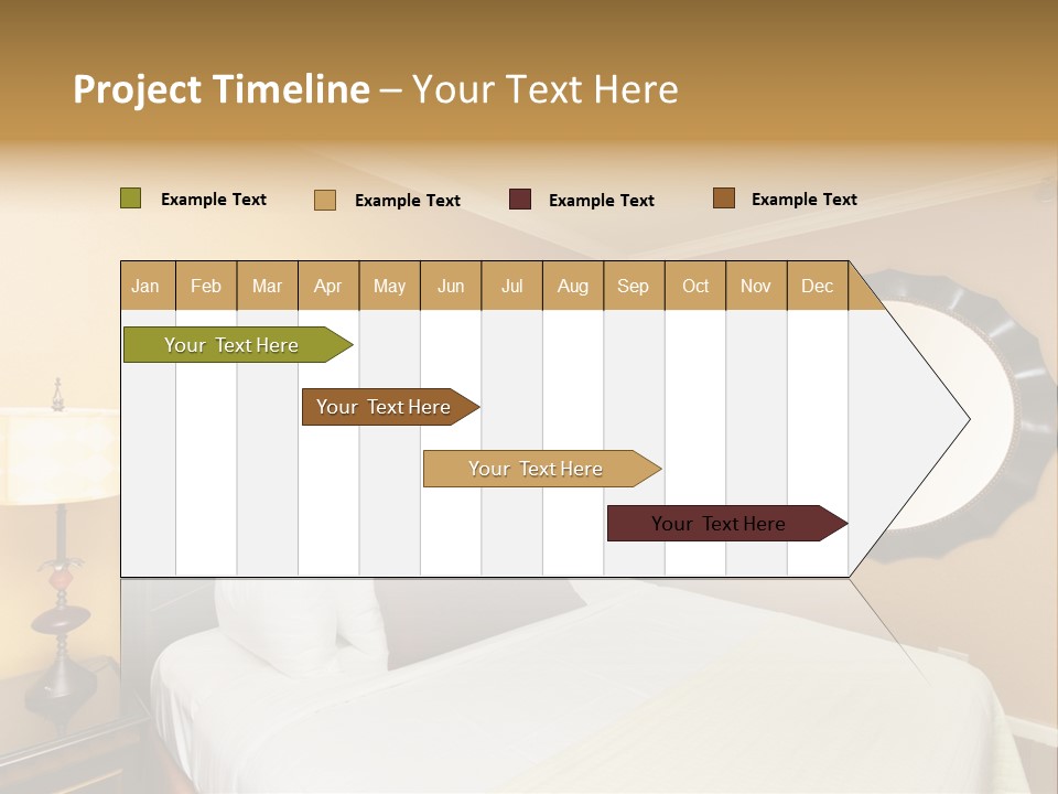 Lamp Sleeping Apartment PowerPoint Template