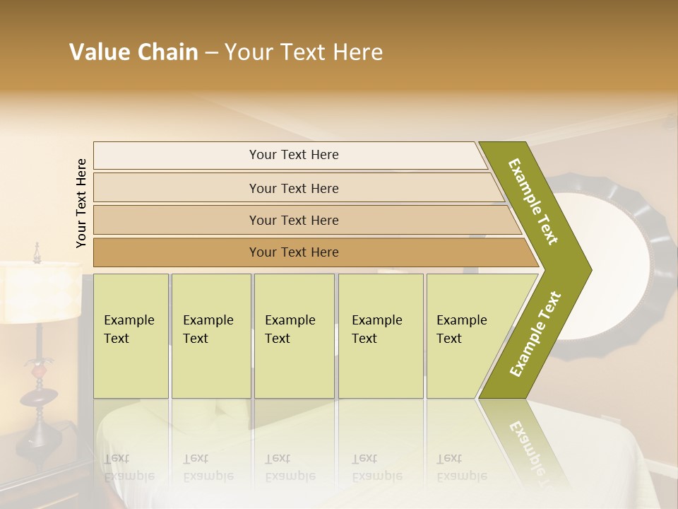 Lamp Sleeping Apartment PowerPoint Template