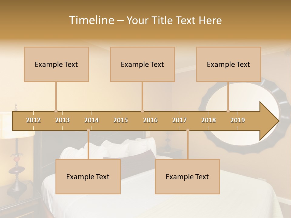 Lamp Sleeping Apartment PowerPoint Template
