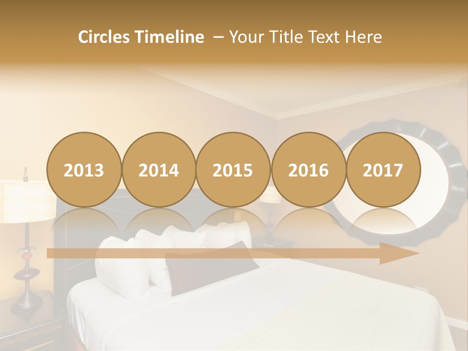 Lamp Sleeping Apartment PowerPoint Template