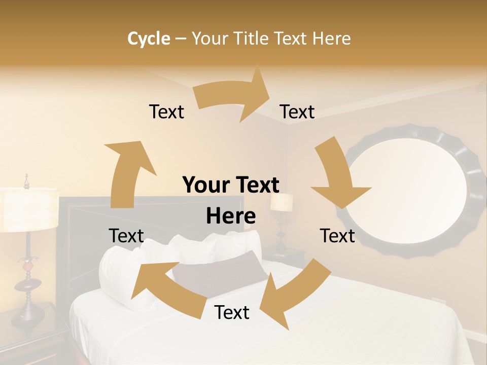 Lamp Sleeping Apartment PowerPoint Template