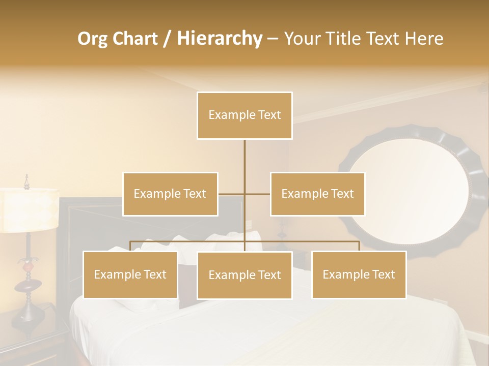 Lamp Sleeping Apartment PowerPoint Template