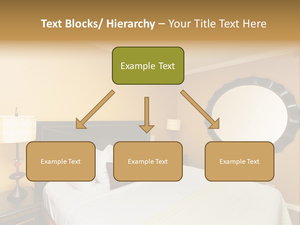 Lamp Sleeping Apartment PowerPoint Template