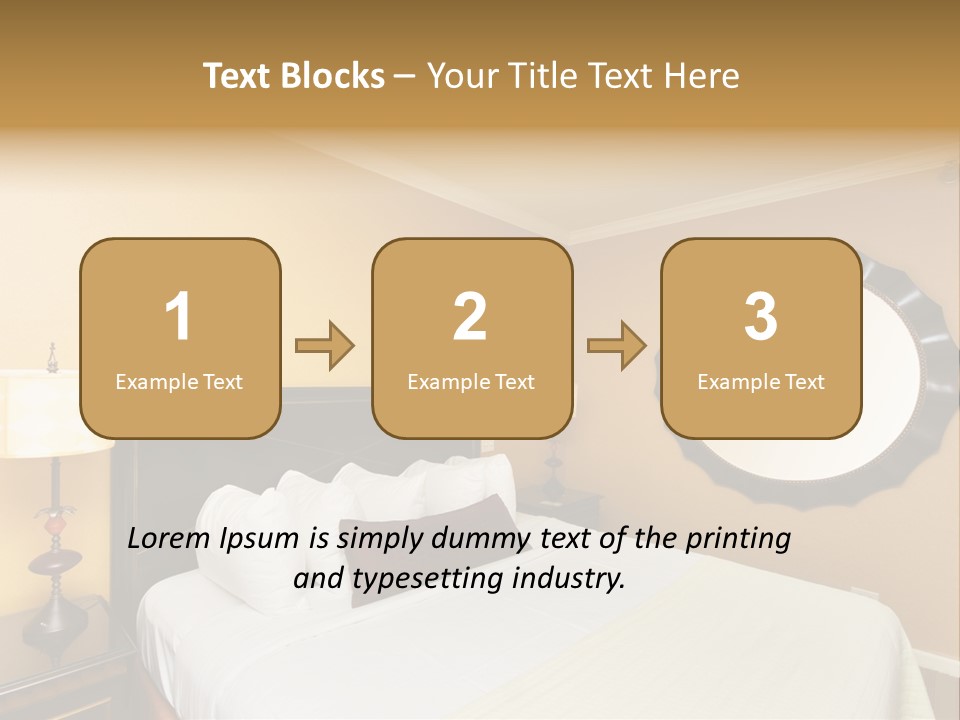 Lamp Sleeping Apartment PowerPoint Template