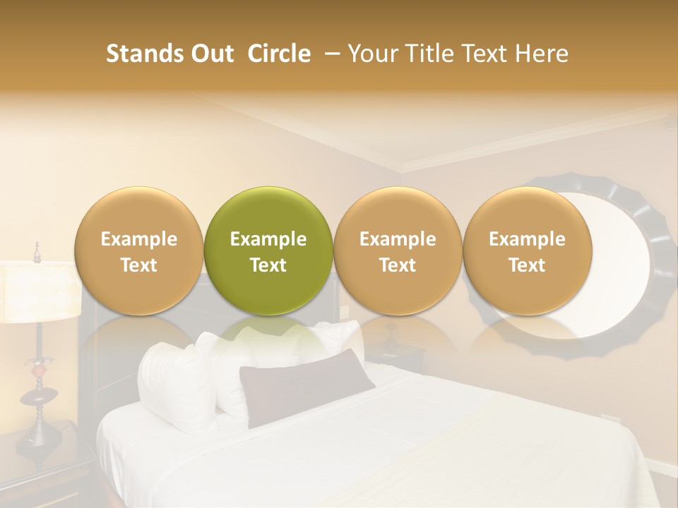 Lamp Sleeping Apartment PowerPoint Template