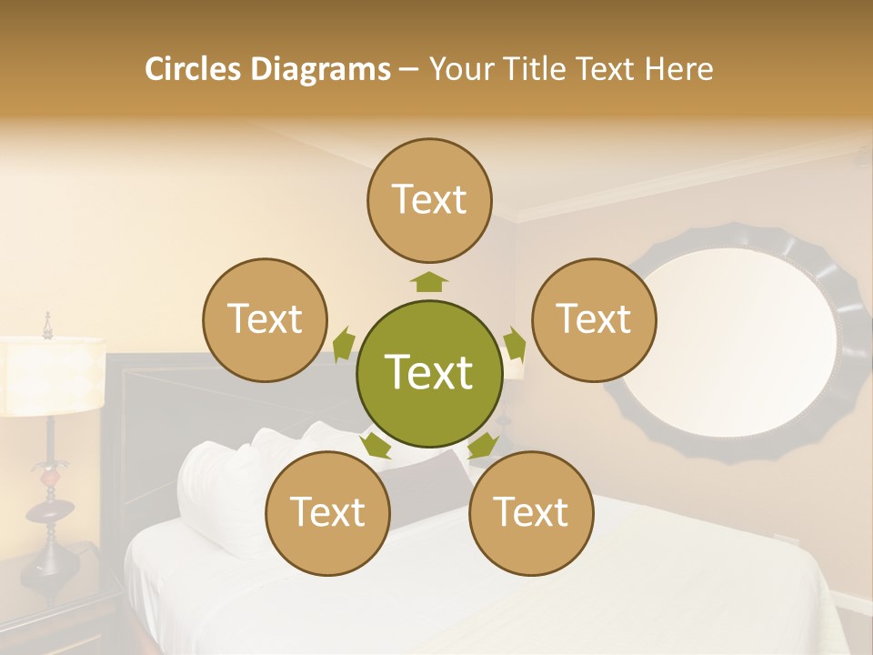 Lamp Sleeping Apartment PowerPoint Template