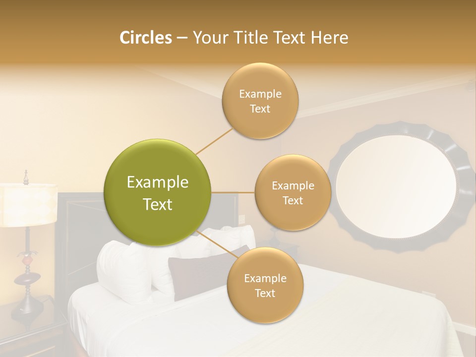 Lamp Sleeping Apartment PowerPoint Template