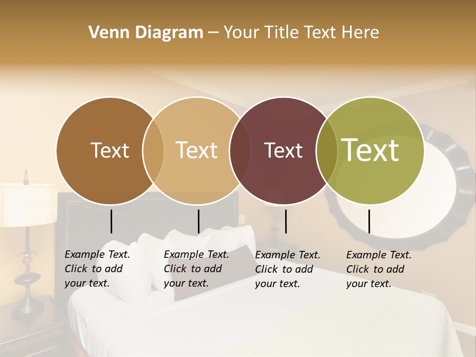 Lamp Sleeping Apartment PowerPoint Template