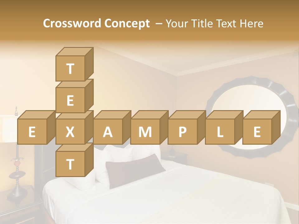 Lamp Sleeping Apartment PowerPoint Template