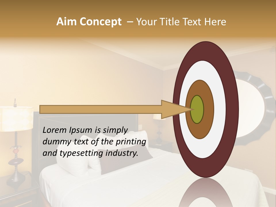 Lamp Sleeping Apartment PowerPoint Template