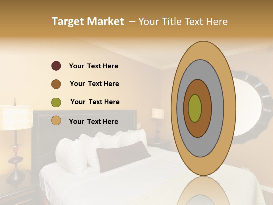 Lamp Sleeping Apartment PowerPoint Template