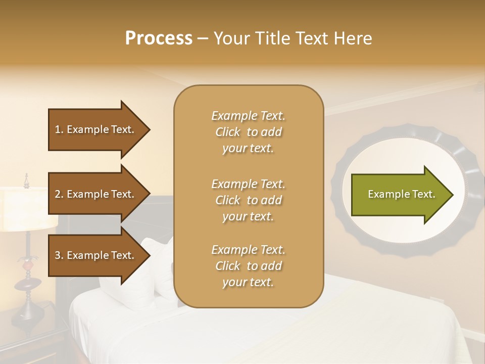 Lamp Sleeping Apartment PowerPoint Template