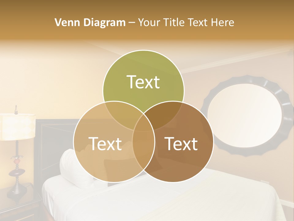 Lamp Sleeping Apartment PowerPoint Template