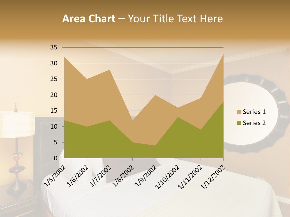 Lamp Sleeping Apartment PowerPoint Template