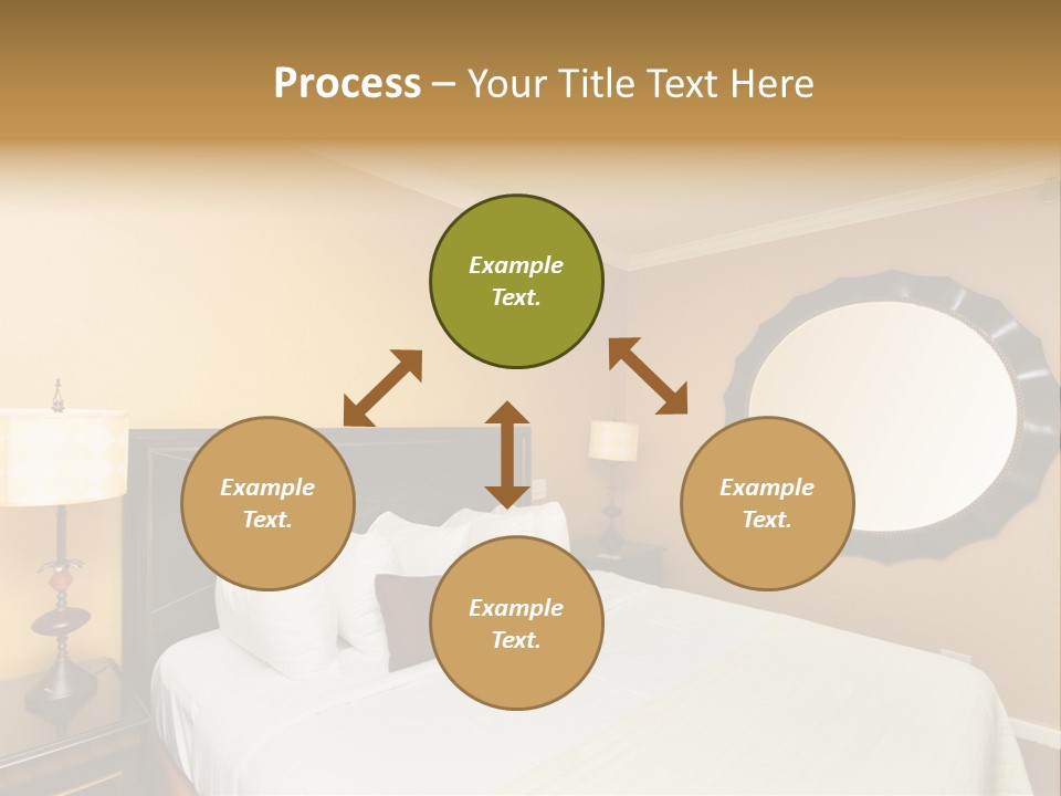 Lamp Sleeping Apartment PowerPoint Template