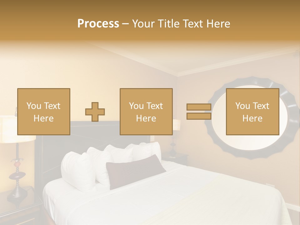 Lamp Sleeping Apartment PowerPoint Template