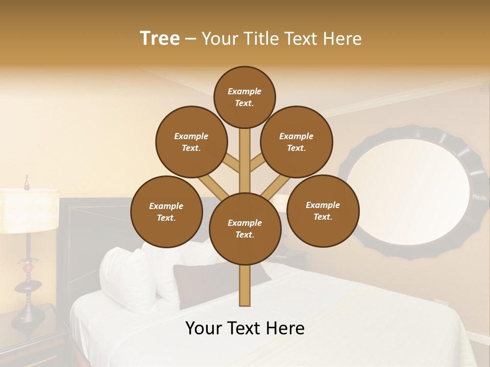 Lamp Sleeping Apartment PowerPoint Template