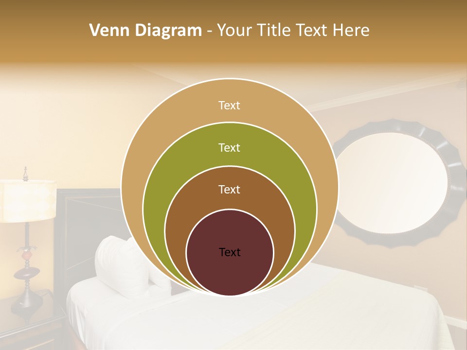 Lamp Sleeping Apartment PowerPoint Template