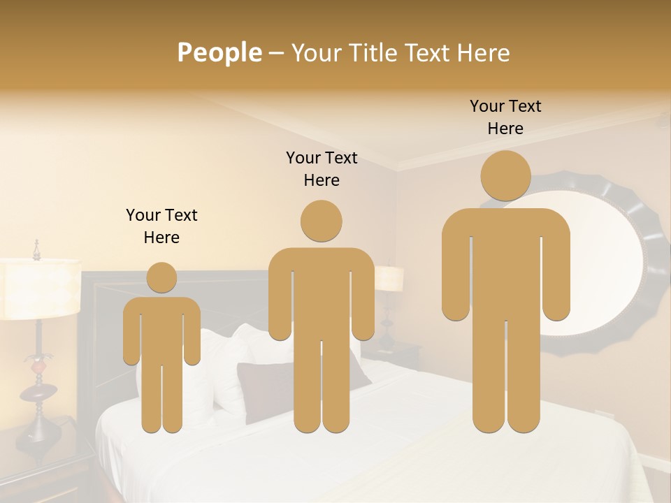 Lamp Sleeping Apartment PowerPoint Template