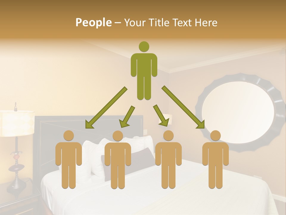 Lamp Sleeping Apartment PowerPoint Template