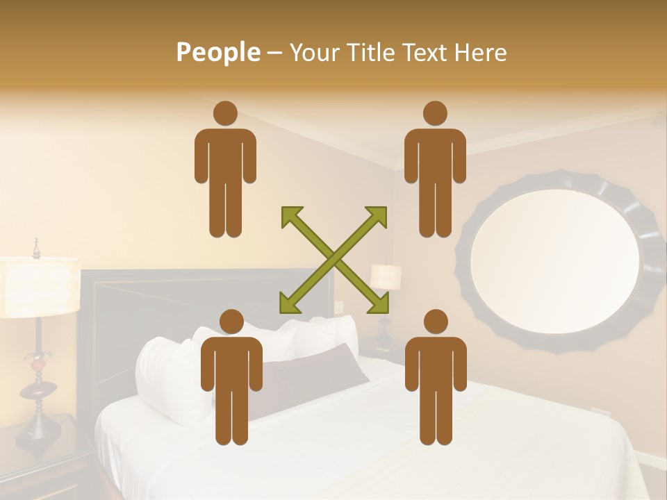 Lamp Sleeping Apartment PowerPoint Template