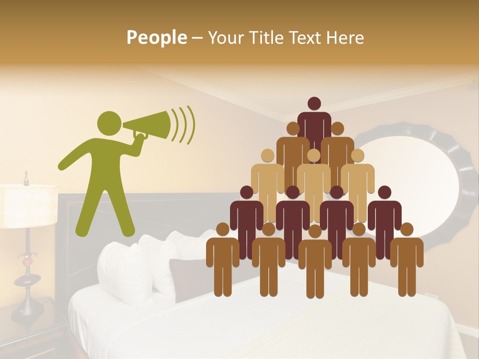 Lamp Sleeping Apartment PowerPoint Template