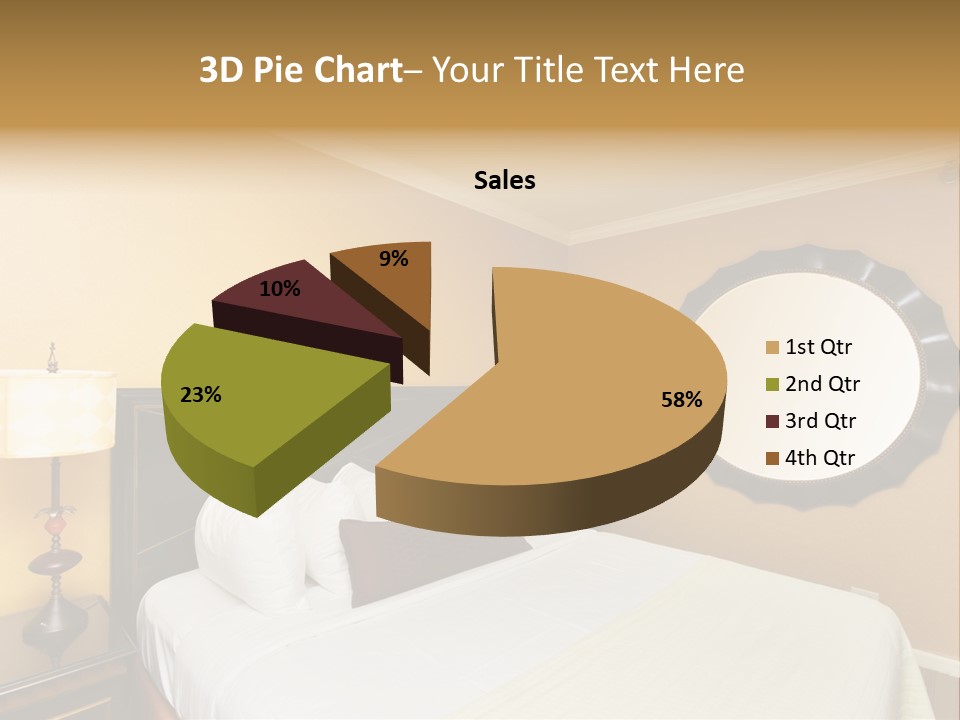 Lamp Sleeping Apartment PowerPoint Template