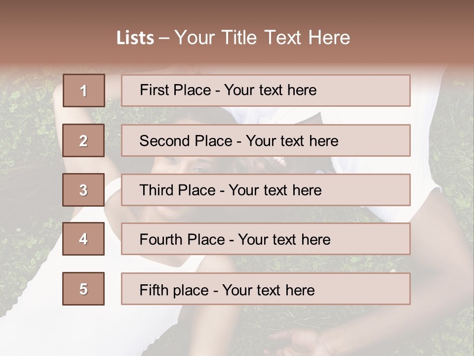 Sister Woman Man PowerPoint Template