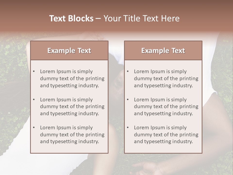 Sister Woman Man PowerPoint Template