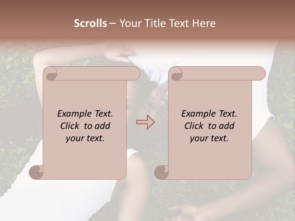 Sister Woman Man PowerPoint Template