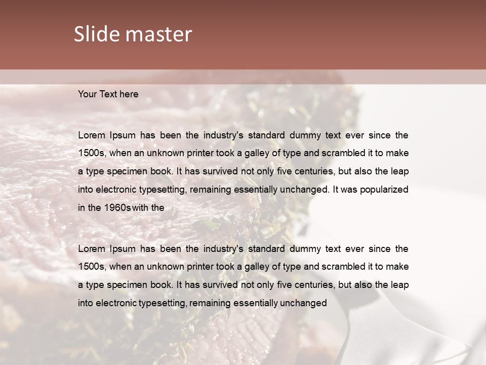 Herb Meal Gourmet PowerPoint Template