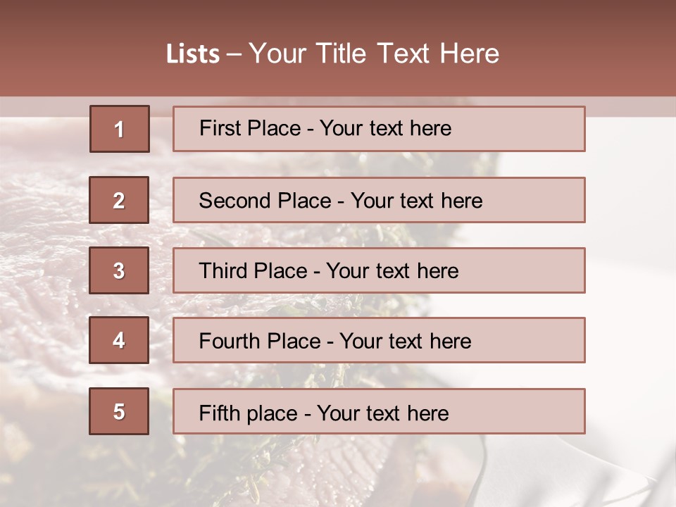 Herb Meal Gourmet PowerPoint Template