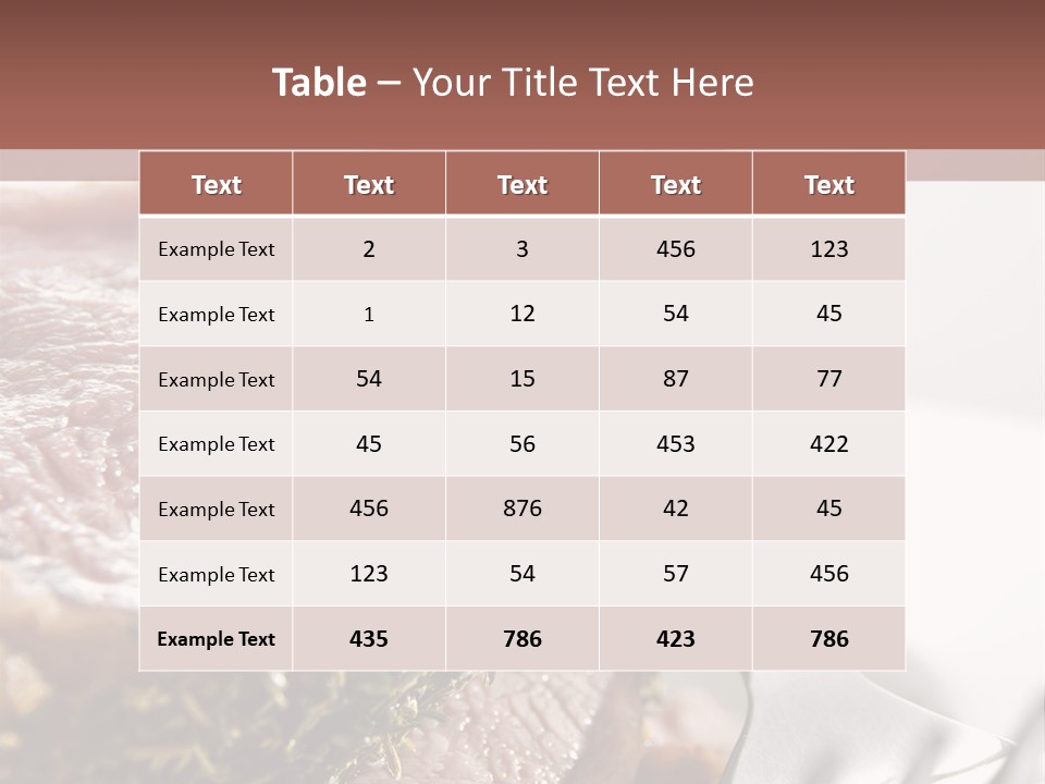 Herb Meal Gourmet PowerPoint Template