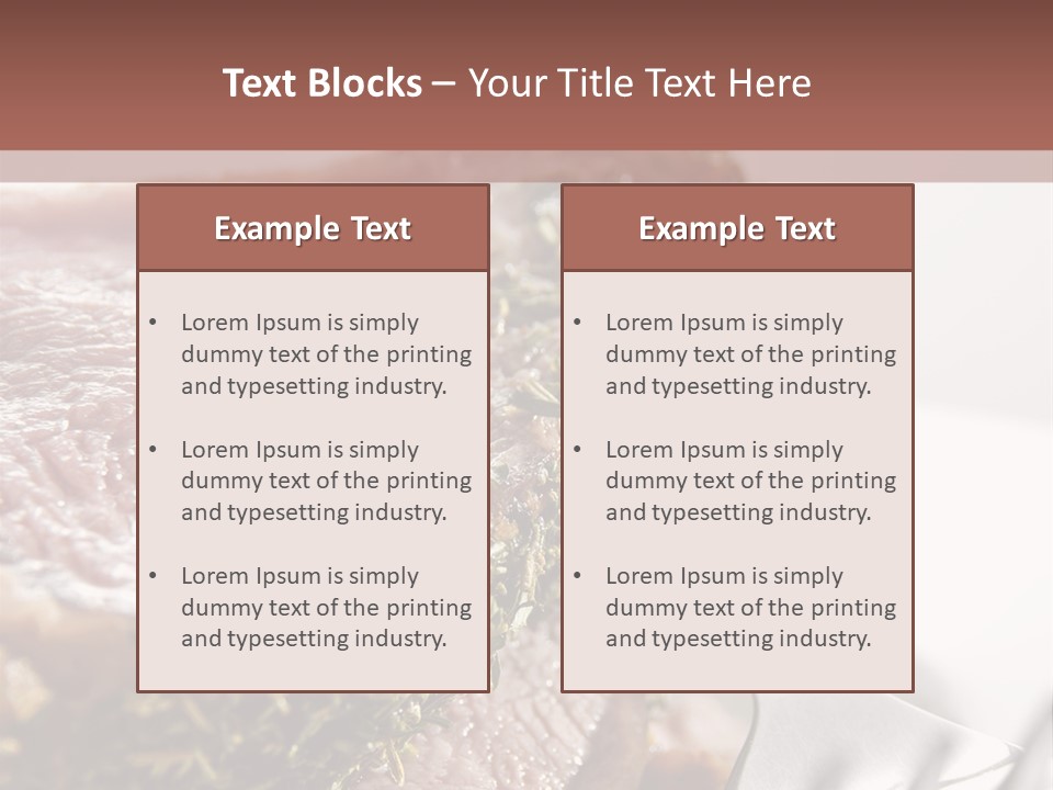 Herb Meal Gourmet PowerPoint Template