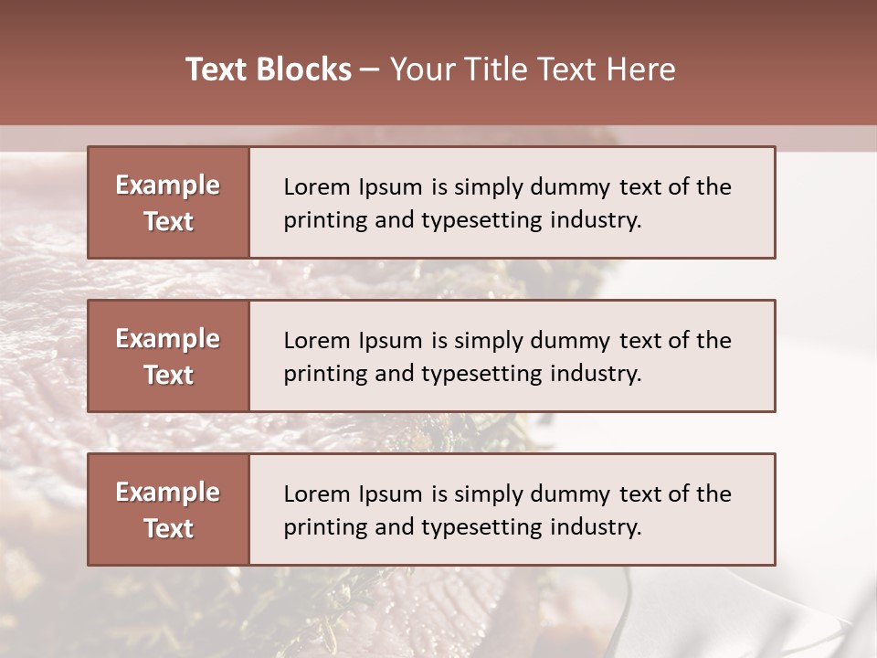 Herb Meal Gourmet PowerPoint Template